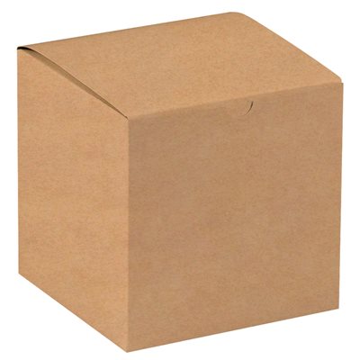 7 x 7 x 7" Kraft Gift Boxes