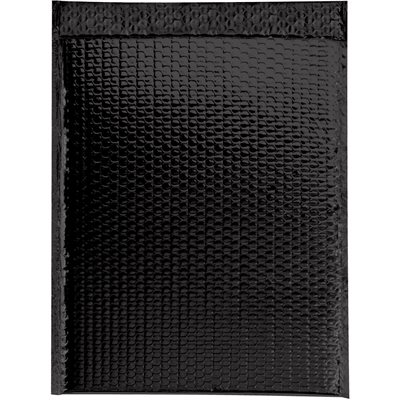 13 x 17 1/2" Black Glamour Bubble Mailers