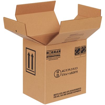 9 x 6 11/16 x 10 1/4" 2 - 1 Gallon F-Style Boxes