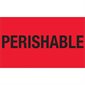 3 x 5" - "Perishable" (Fluorescent Red) Labels