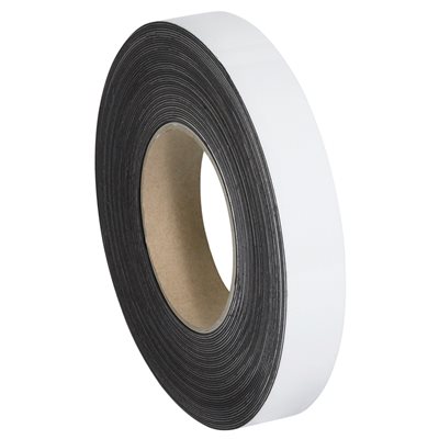 1" x 100' - White Warehouse Labels - Magnetic Rolls