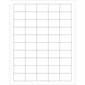1 1/2 x 1" White Rectangle Laser Labels