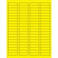 1 3/4 x 1/2" Fluorescent Yellow Rectangle Laser Labels