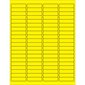 1 15/16 x 1/2" Fluorescent Yellow Rectangle Laser Labels