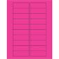 3 x 1" Fluorescent Pink Rectangle Laser Labels