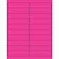 4 x 1" Fluorescent Pink Rectangle Laser Labels