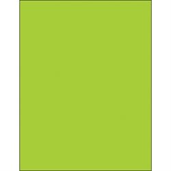 8 1/2 x 11" Fluorescent Green Rectangle Laser Labels