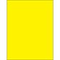 8 1/2 x 11" Fluorescent Yellow Rectangle Laser Labels