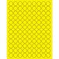 3/4" Fluorescent Yellow Circle Laser Labels