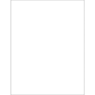 8 1/2 x 11" Glossy White Rectangle Laser Labels