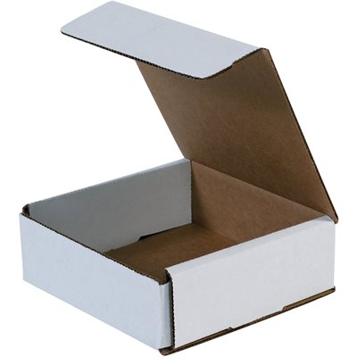 8 x 4 x 3" White Corrugated Mailers 50/BD