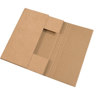 15 x 11 1/8 x 6" Kraft Easy-Fold Mailers