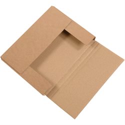 11 1/8 x 8 5/8 x 2" Kraft Easy-Fold Mailers