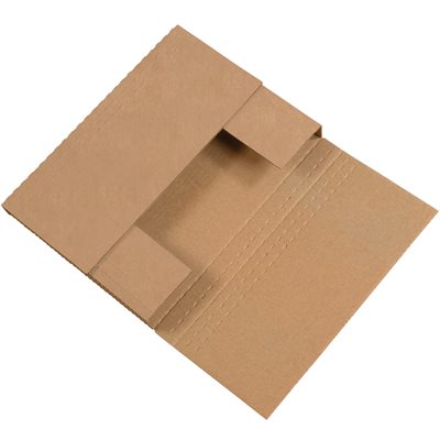 12 1/8 x 9 1/8 x 2" Kraft Easy-Fold Mailers