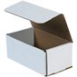 7 x 4 x 3" White Corrugated Mailers