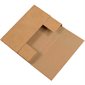 7 1/2 x 5 1/2 x 2" Kraft Easy-Fold Mailers