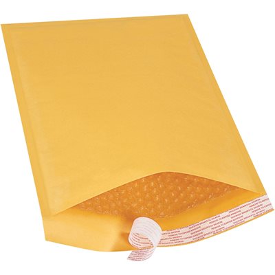 9 1/2 x 14 1/2" Kraft #4 Self-Seal Bubble Mailers