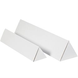 2 x 24 1/4" White Triangle Mailing Tubes