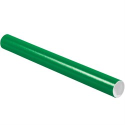 2 x 20" Green Tubes with Caps