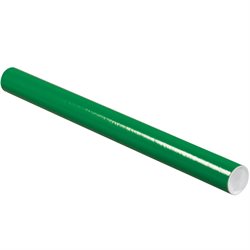 2 x 24" Green Tubes with Caps