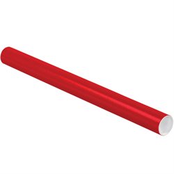 2 x 24" Red Tubes with Caps