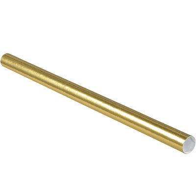 2 x 36" Gold Tubes with Caps