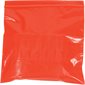5 x 8" - 2 Mil Red Reclosable Poly Bags
