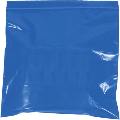 6 x 9" - 2 Mil Blue Reclosable Poly Bags