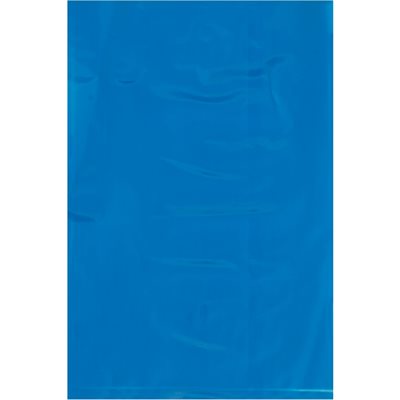 6 x 9" - 2 Mil Blue Flat Poly Bags