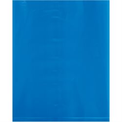 8 x 10" - 2 Mil Blue Flat Poly Bags