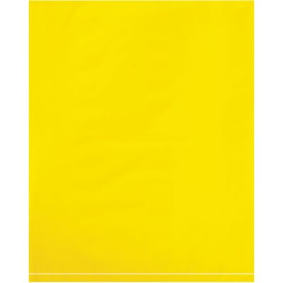 8 x 10" - 2 Mil Yellow Flat Poly Bags