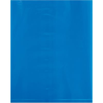 12 x 15" - 2 Mil Blue Flat Poly Bags