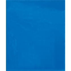 15 x 18" - 2 Mil Blue Flat Poly Bags