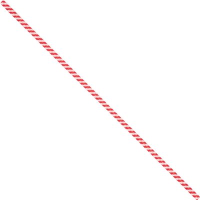 6 x 5/32" Red Candy Stripe Paper Twist Ties