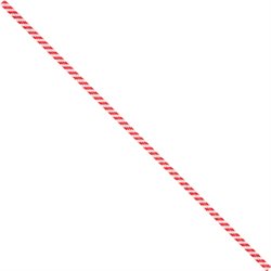 8 x 5/32" Red Candy Stripe Paper Twist Ties