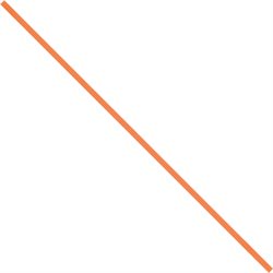 8 x 5/32" Orange Paper Twist Ties