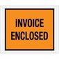 4 1/2 x 5 1/2" Orange "Invoice Enclosed" Envelopes