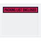 4 1/2 x 5 1/2" Red "Packing List Enclosed" Envelopes
