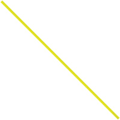 9 x 5/32" Yellow Plastic Twist Ties