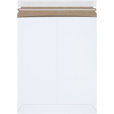 11 x 13 1/2" White (25 Pack) Self-Seal Flat Mailers