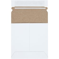 5 1/8 x 5 1/8" White Self-Seal Flat Mailers