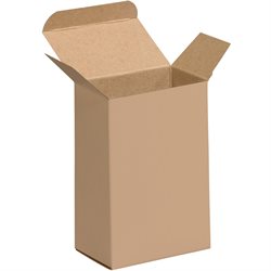 4 x 2 1/2 x 6" Kraft Reverse Tuck Folding Cartons