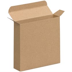 4 x 1 5/8 x 4" Kraft Reverse Tuck Folding Cartons