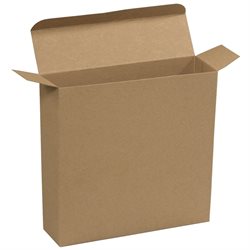 7 1/4 x 2 x 7 1/4" Kraft Reverse Tuck Folding Cartons