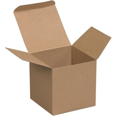 3 x 3 x 3" Kraft Reverse Tuck Folding Cartons