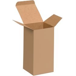 3 x 3 x 6" Kraft Reverse Tuck Folding Cartons