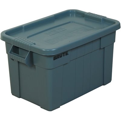 28 x 18 x 15" Gray Brute® Totes with Lid