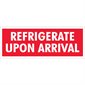 1 1/2 x 4" - "Refrigerate Upon Arrival" Labels