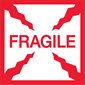 4 x 4" - "Fragile" Labels