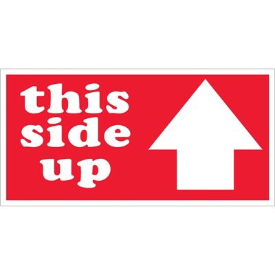 3 x 6" - "This Side Up" Arrow Labels